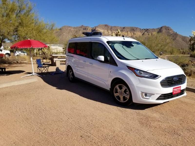 Winter Camping is easy in a Mini-T Camper Van